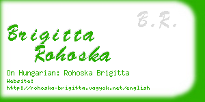 brigitta rohoska business card